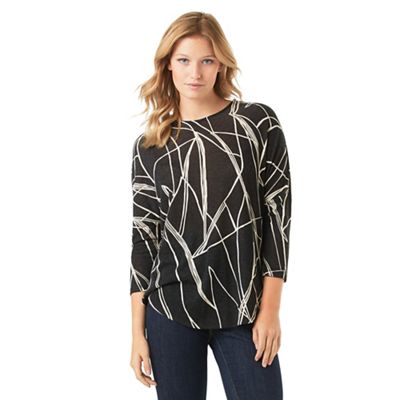 Phase Eight Abstract Line Print Top